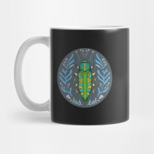 Green beetle Mug